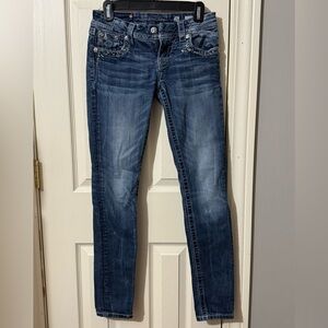 Miss Me Dark Blue Skinny Jeans